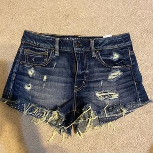 American Eagle Dark Wash Denim Shorts